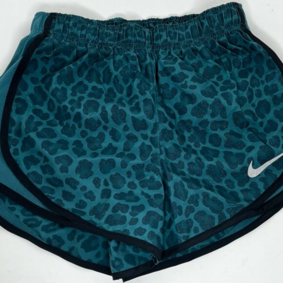 Nike Dri-FIT Tempo Running Shorts XS Blue Leopard Print Lined NWT - Picture 1 of 6